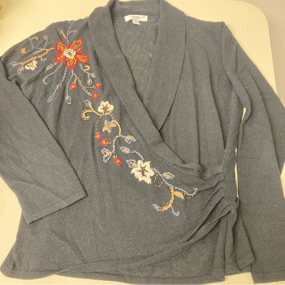 Cold water Creek Wrap Top-M